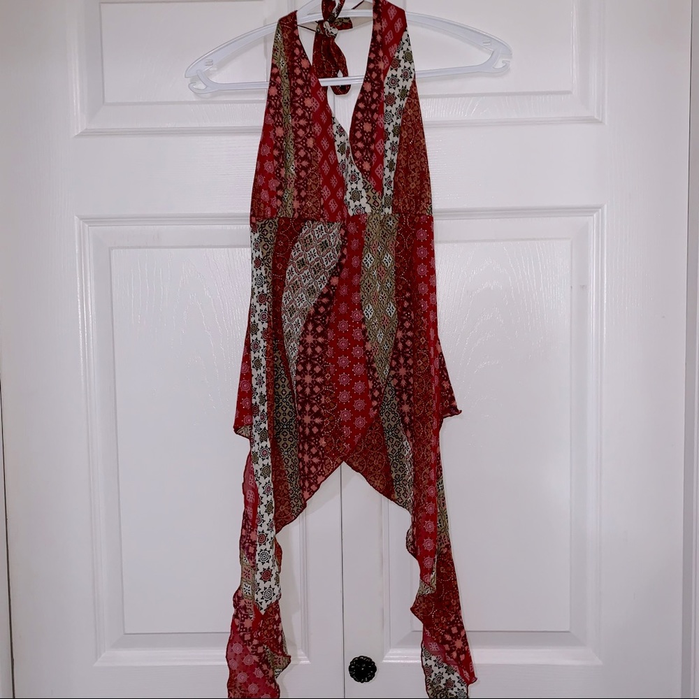 VTG Wrap Halter Top | Summer Boho Style